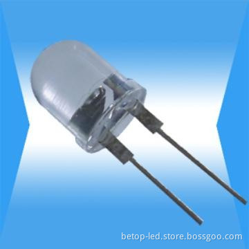 10mm White Round Dip LED Lamp, 2.8 to 4.0V